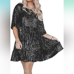 Sequins swing dress